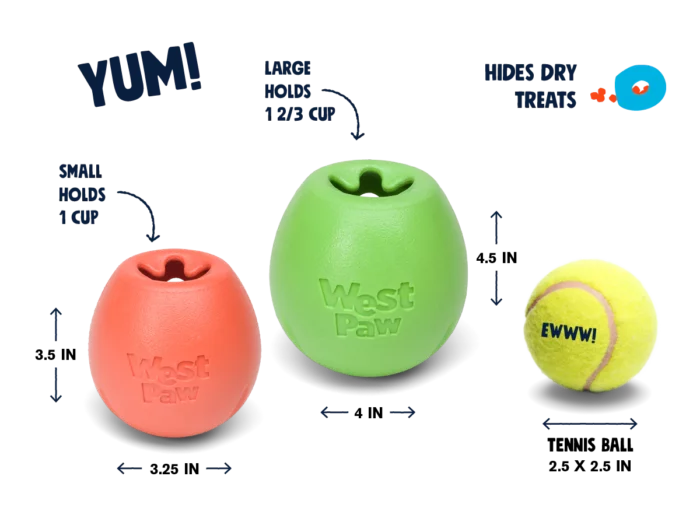 West Paw Rumbl Treat Toy | Small