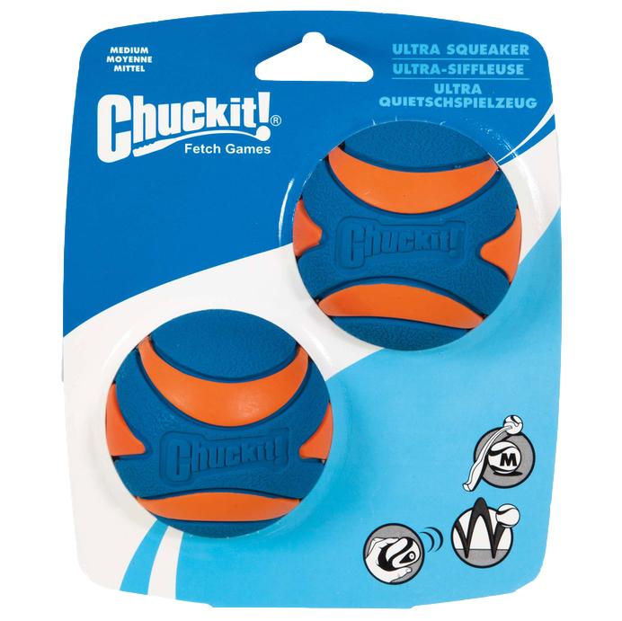 Ultra Squeaker Ball | Medium | 2 Pack
