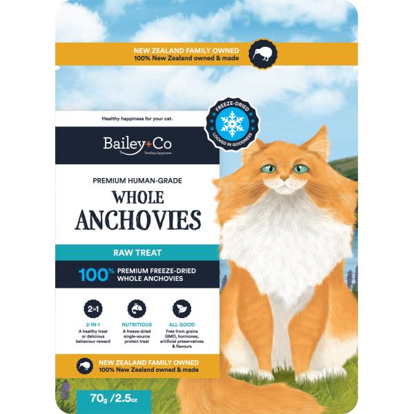 NZ Anchovy Freeze Dried Raw Treat | 70g