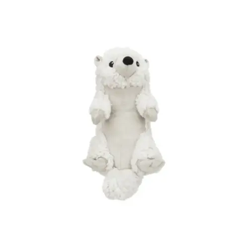 Soft eco friendly otter plush toy for dogs, 30cm in size, made from recycled materials, perfect for cuddling, gentle play, and sustainable fun.